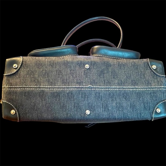 Dooney and Bourke Anniversary Signature Double pocket Satchel Bag - Picture 10 of 12